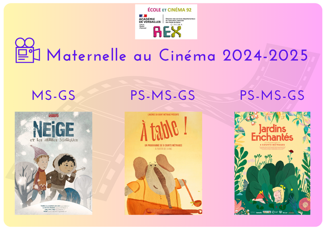 Illustration : Maternelle, école et collège au cinéma